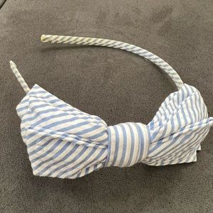 Vineyard Vines seersucker bow headband